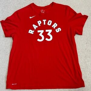 Nike Toronto Raptors Marc Gasol T-Shirt Size XXL